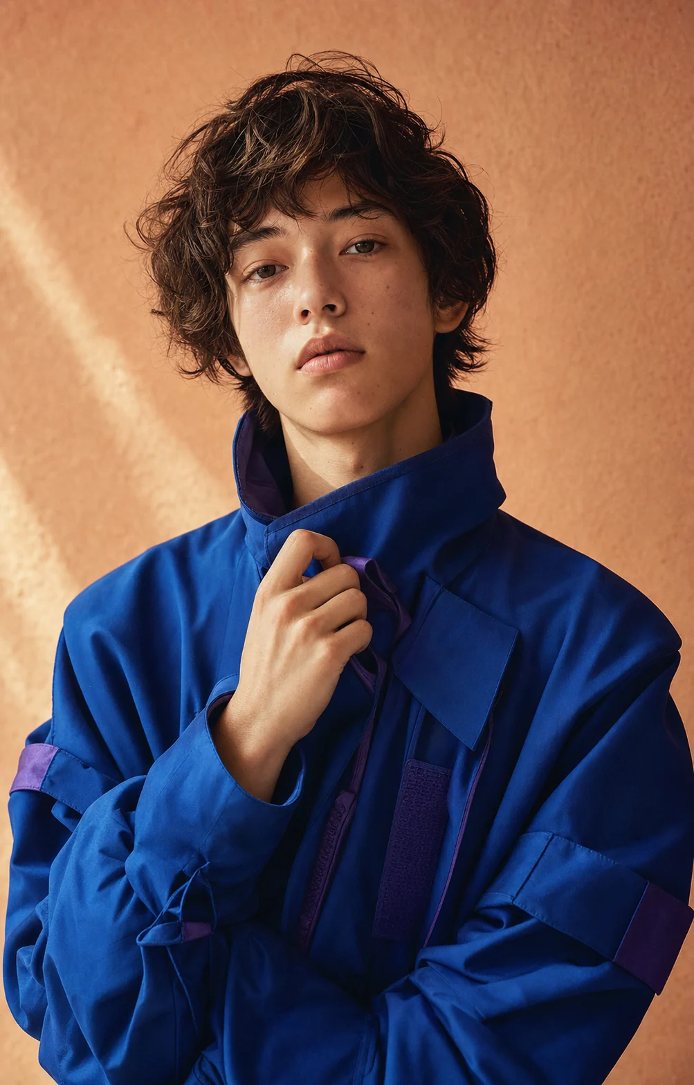 Cobalt editorial portrait
